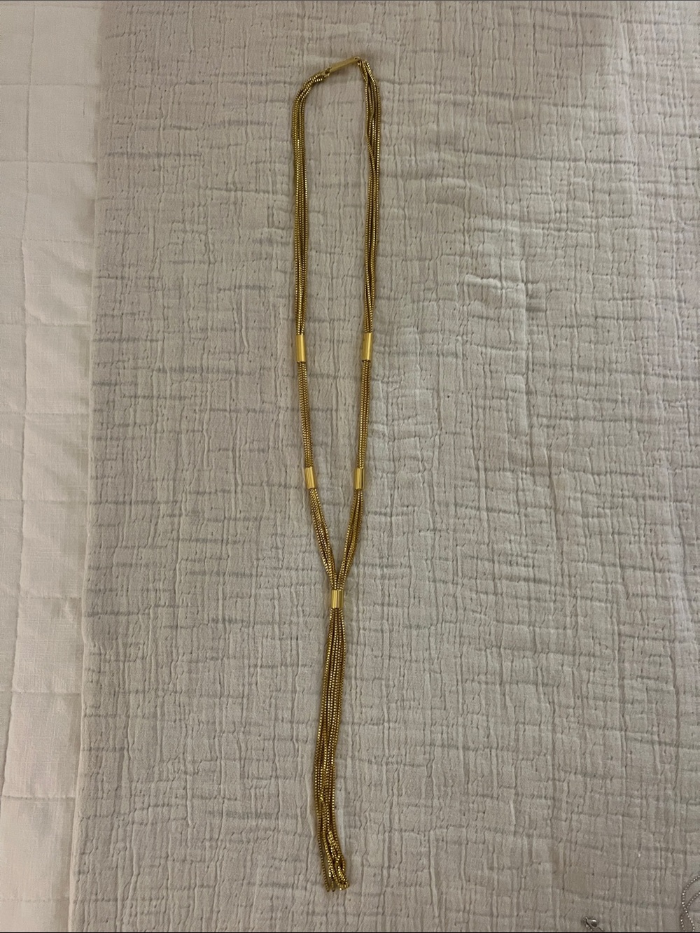 Vince Camuto Gold Multi-Strand Tassel Necklace